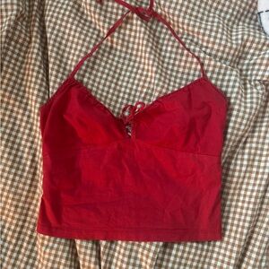 Vintage Y2K Red Halter Top